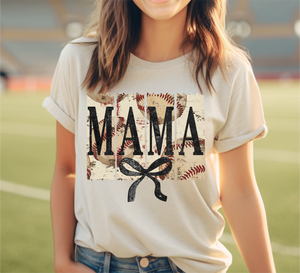 Mama Baseball Bow