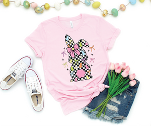 Checkered Bunny and Bows