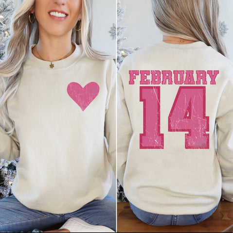 February 14 Sand Sweatshirt