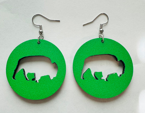 Bison Earrings