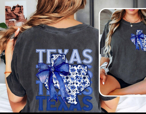 Blue Floral Texas