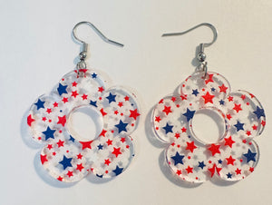 Retro Flower Stars Earrings