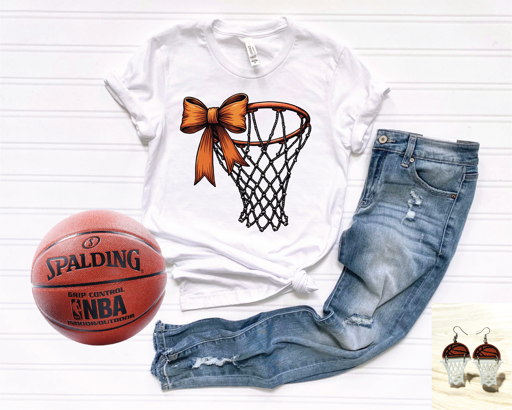 Bow Basketball Tee