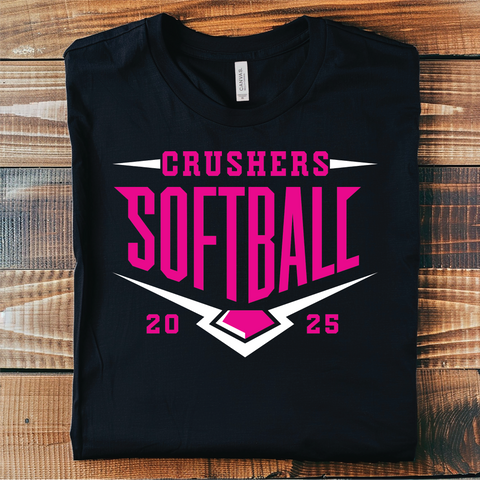 Jennifer- Crushers Softball Home Plate Spirit Tee