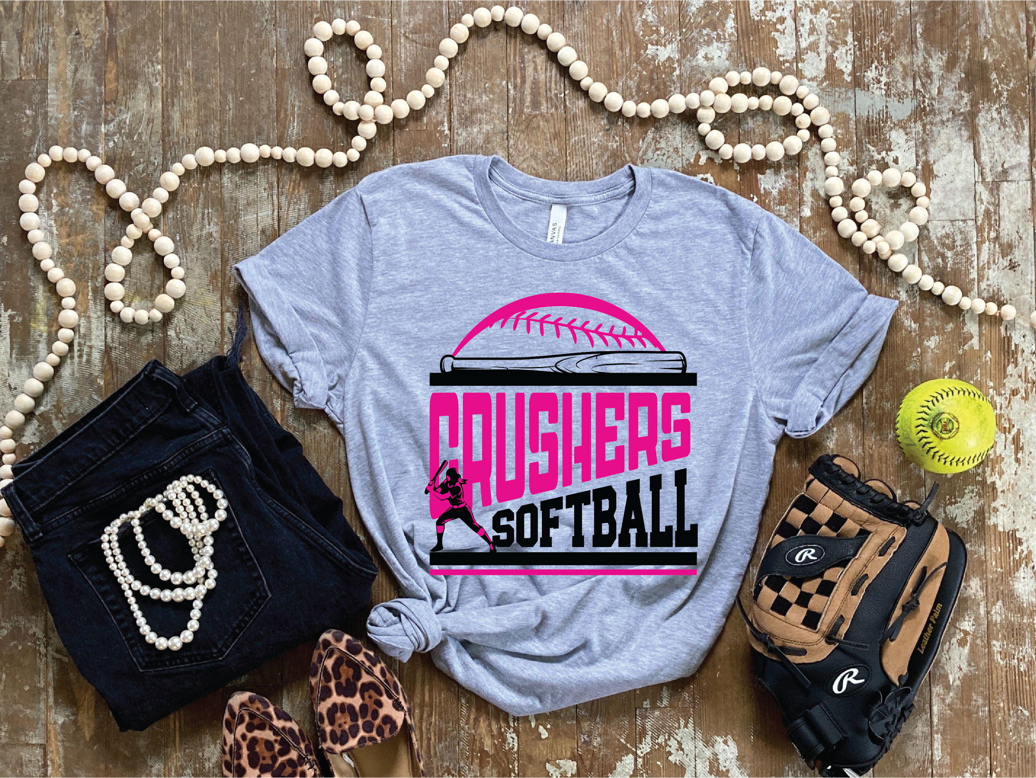 Jennifer- Crushers Softball Retro Spirit Tee