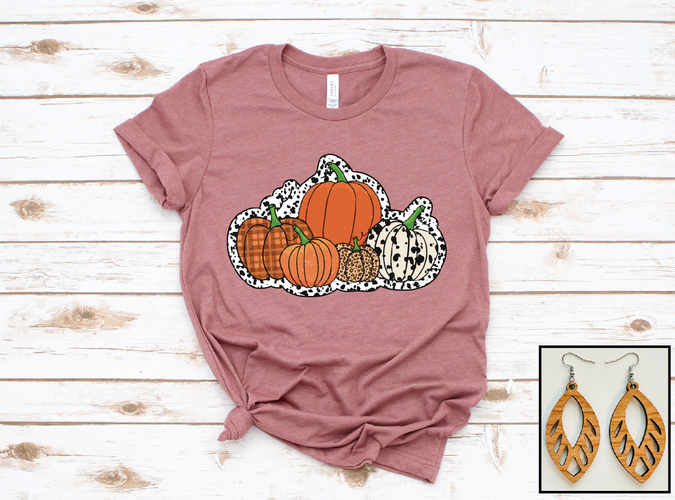 Dalmatian Dot Pumpkins- Tee