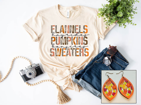 Flannels Hayrides Pumpkins