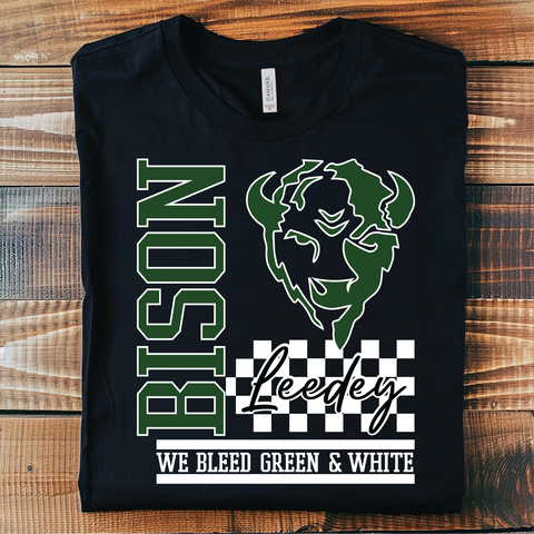 Brenda- Leedey Bison We Bleed Spirit Tee