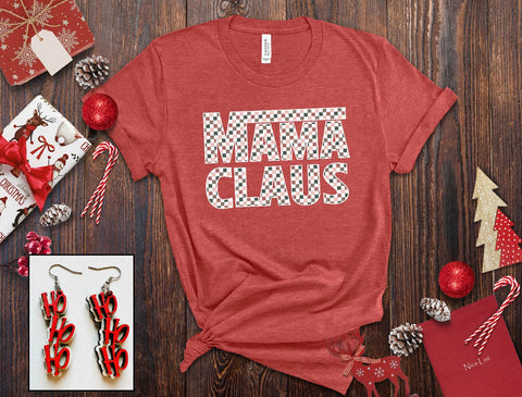 Mama Claus- Checkered