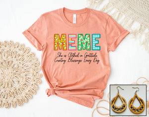 Meme- Floral Stitch