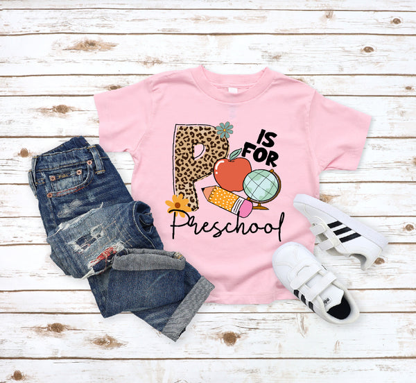 P is for Preschool- Leopard