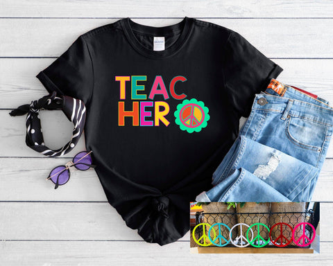 Teacher- Colorful Retro