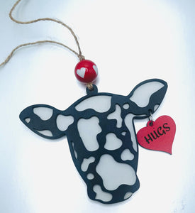 Valentines Cow Charm