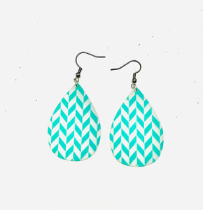 Acrylic Chevron Teardrops