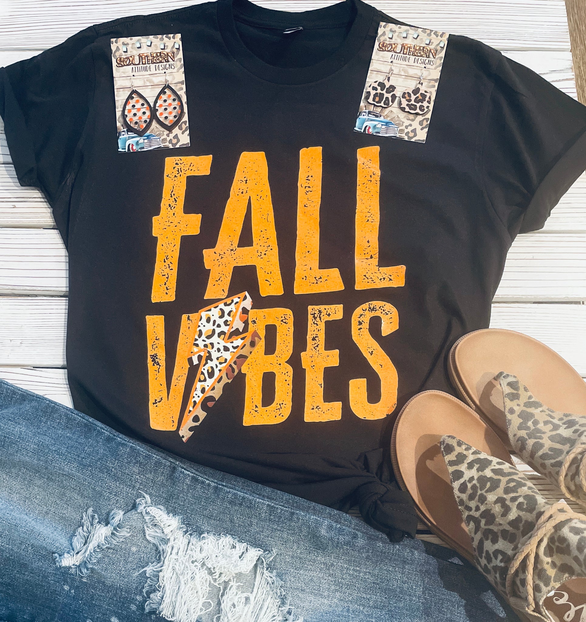 Fall Vibes Bolt- Tee