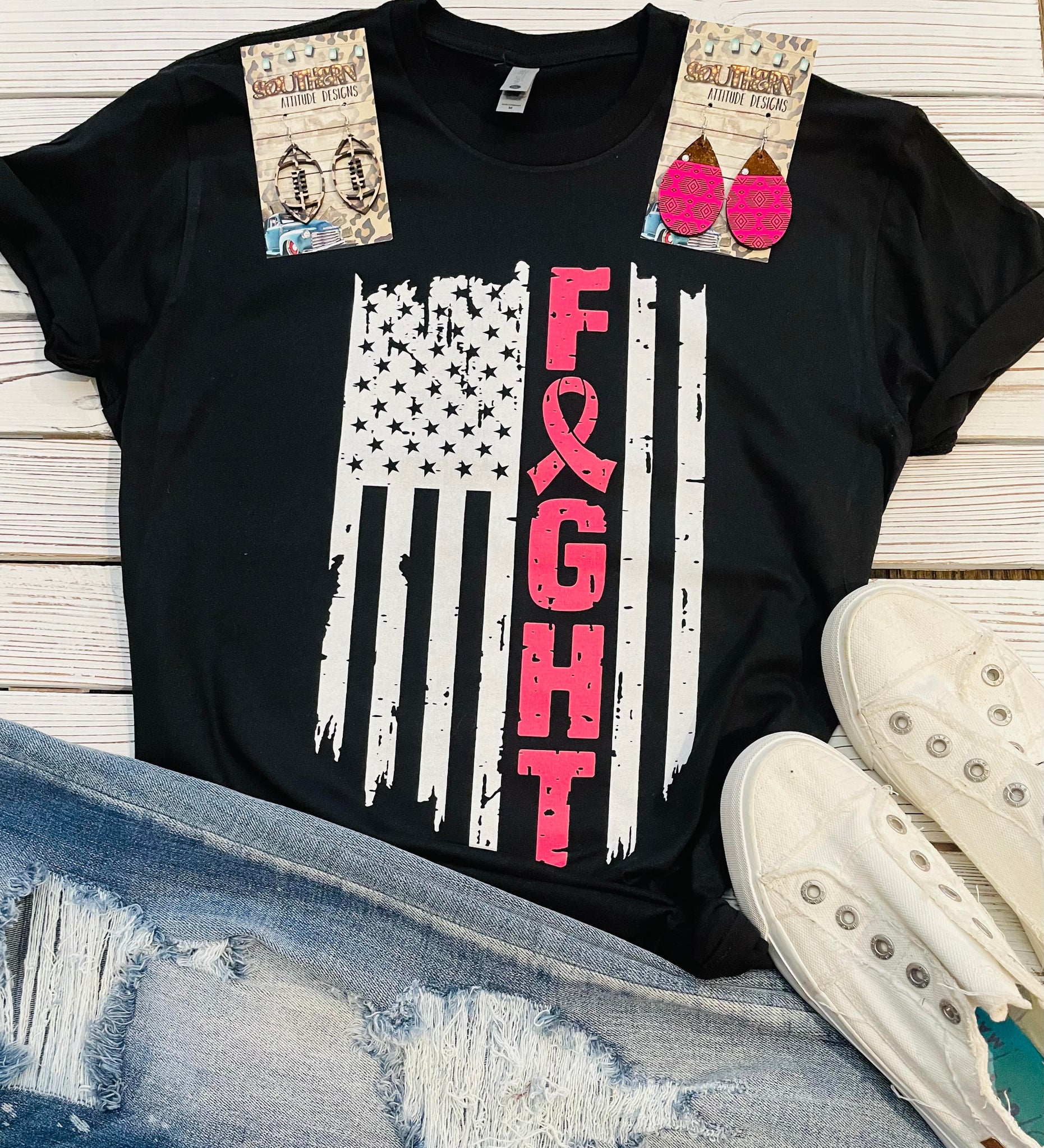 Breast Cancer- Fight Flag