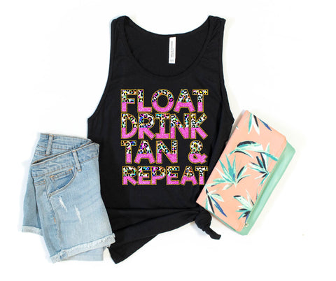 Float Drink Tan- Leopard