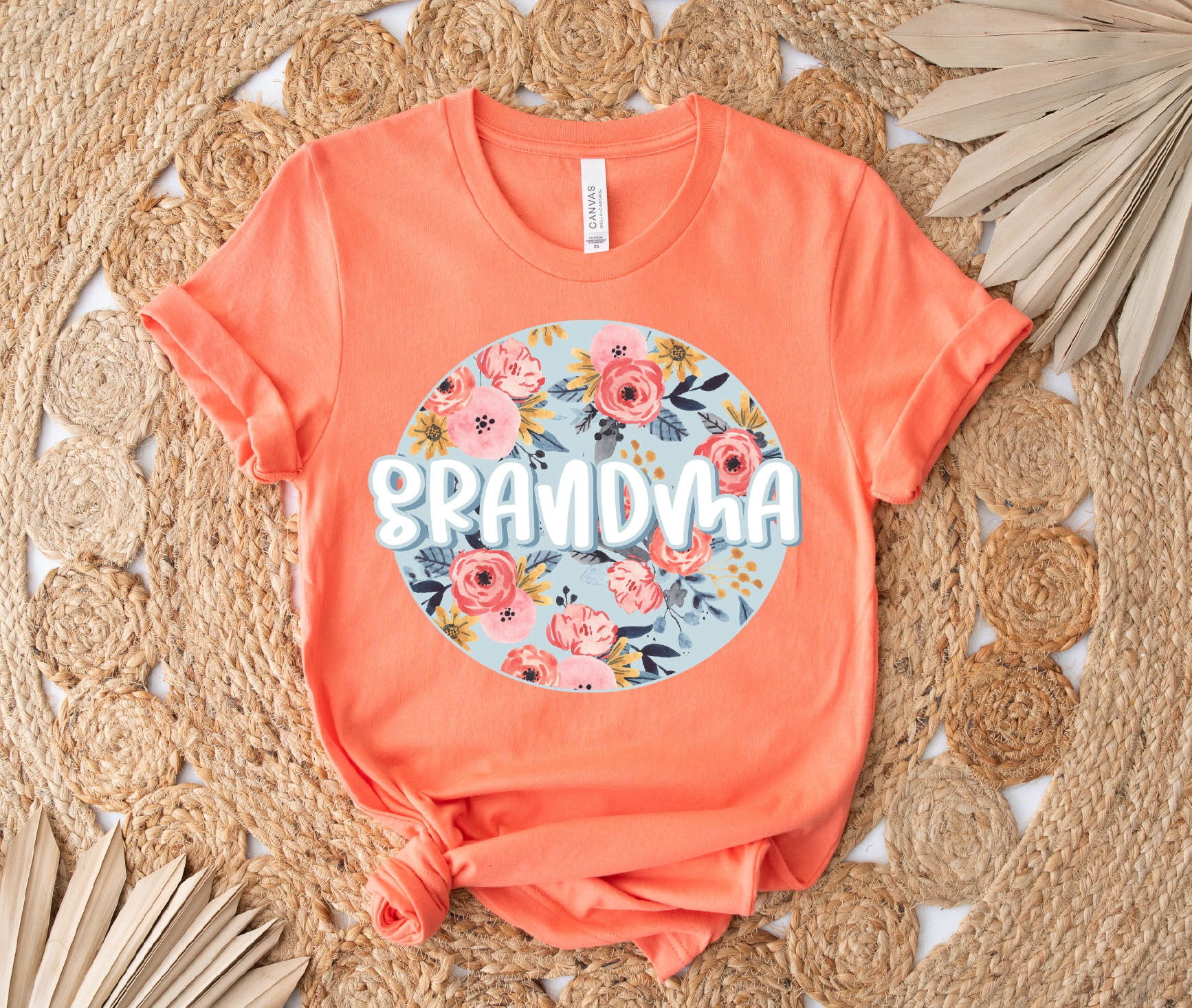 Grandma- Floral Circle