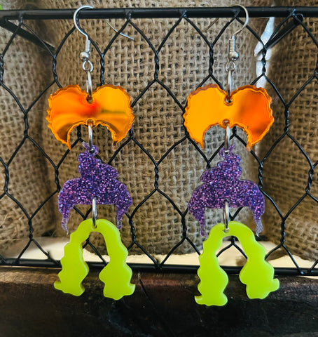 Acrylic Hocus Pocus Earrings