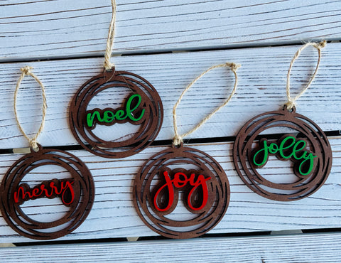 Rustic Christmas Ornaments