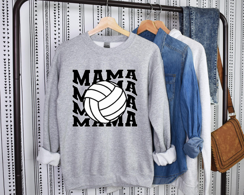 Volleyball Mama Wave- Crew